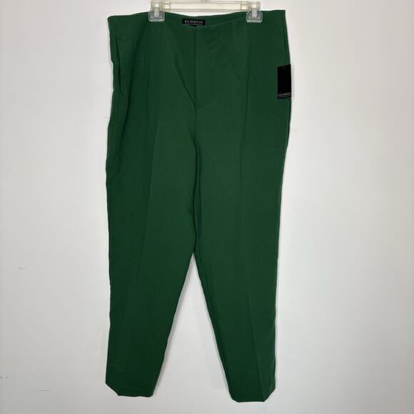 Eloquii Womens Pants Green Size 16 Dress Pant Career Office Work Rayon Blend NWT - Picture 11 of 12